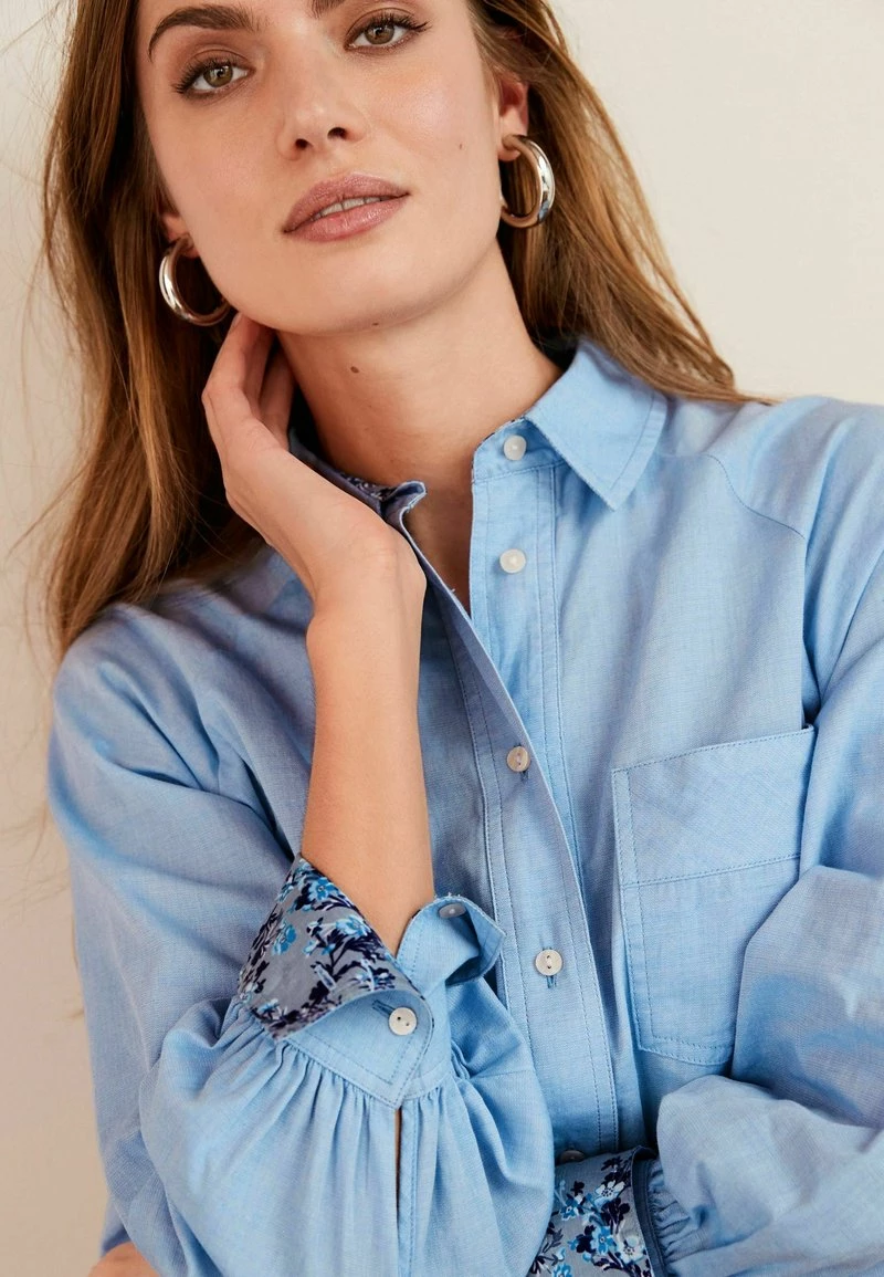 Next Damen STRIPE OVERSIZE - Hemdbluse - Blue – Bild 3