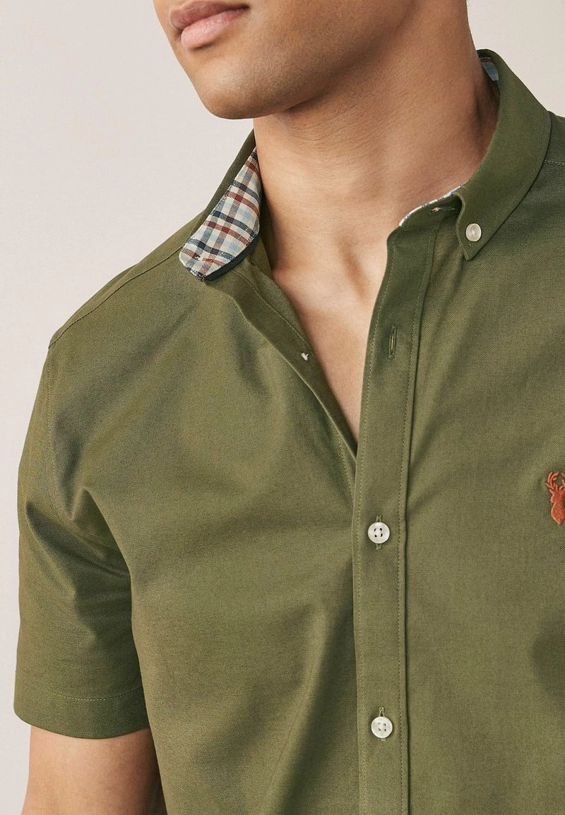 Next Herren STRETCH OXFORD - Hemd - Khaki – Bild 3