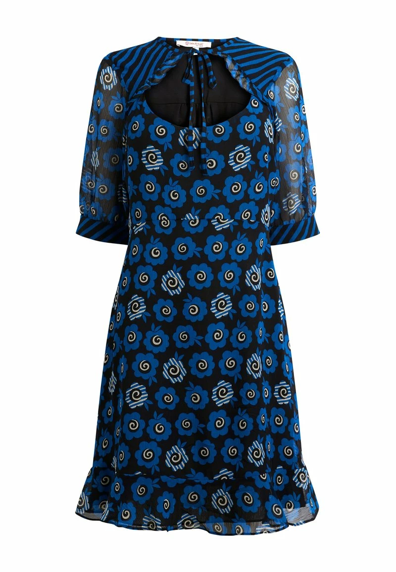 Next Damen CELIA BIRTWELL TIE NECK - Freizeitkleid - Black – Bild 5