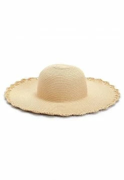 Next Damen SCALLOP EDGE WEAVE FLOPPY - Hut - Neutral