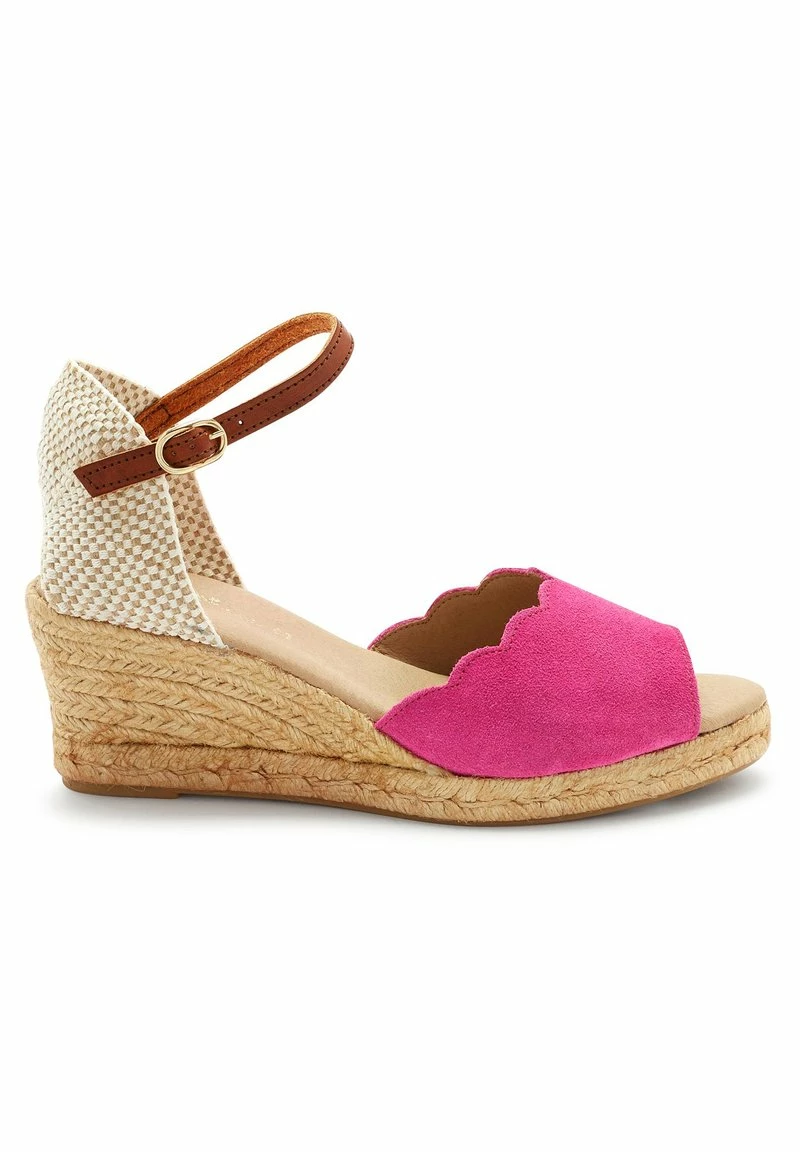 Next Damen SIGNATURE SCALLOPED - Keilsandalette - Pink
