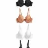 Next Damen 4PACK - T-Shirt BH - Black White Nude
