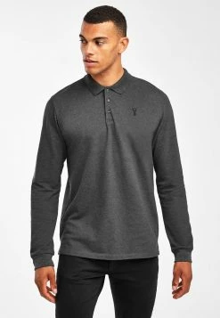Next Herren LONG SLEEVE - Poloshirt - Grey