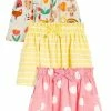 Next Kinder 3 PACK - A-Linien-Rock - Yellow Pink Beige