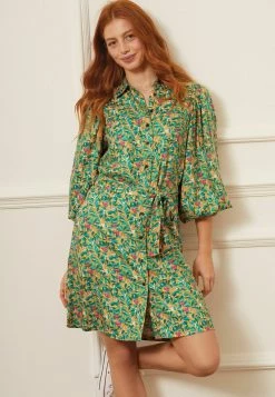 Next Damen Blusenkleid - Yellow