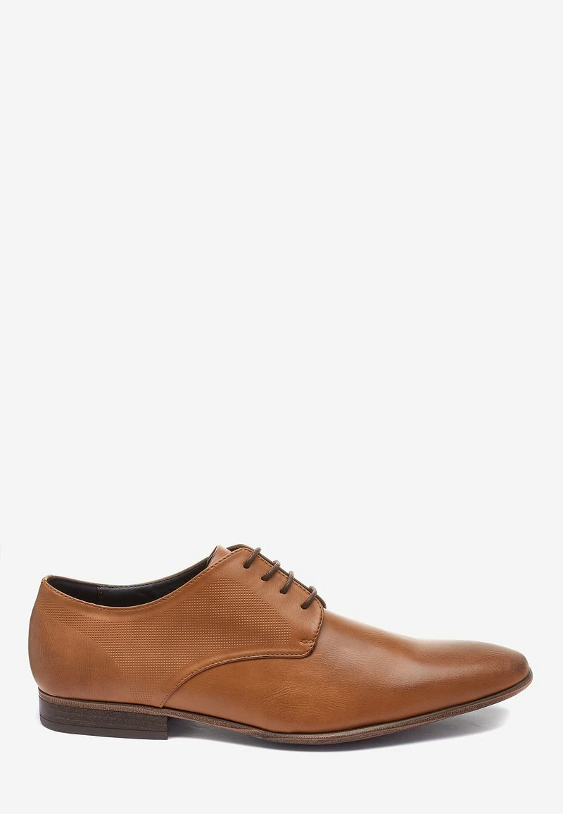 Next Herren TAN TEXTURED DERBY SHOE - Business-Schnürer - Brown – Bild 5
