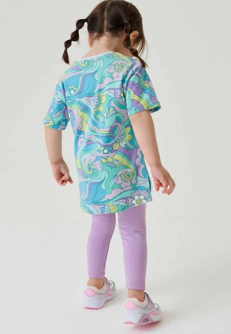 Next Kinder LONGLINE - T-Shirt Print - Green Purple Wavy – Bild 2