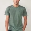Next REGULAR FIT STAG - T-Shirt Basic - Green | Herren