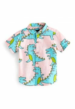 Next Kinder DINOSAUR PRINT SHORT SLEEVE - Hemd - Pink Blue