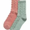 Next Damen PACK OF 2 CABLE BLEND BED - Socken - Multi Coloured