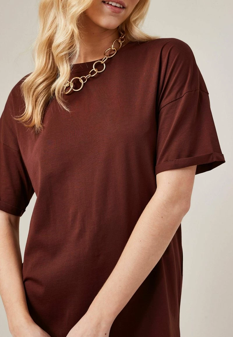 Next Damen SHORT SLEEVE - Jerseykleid - Chocolate Brown – Bild 3