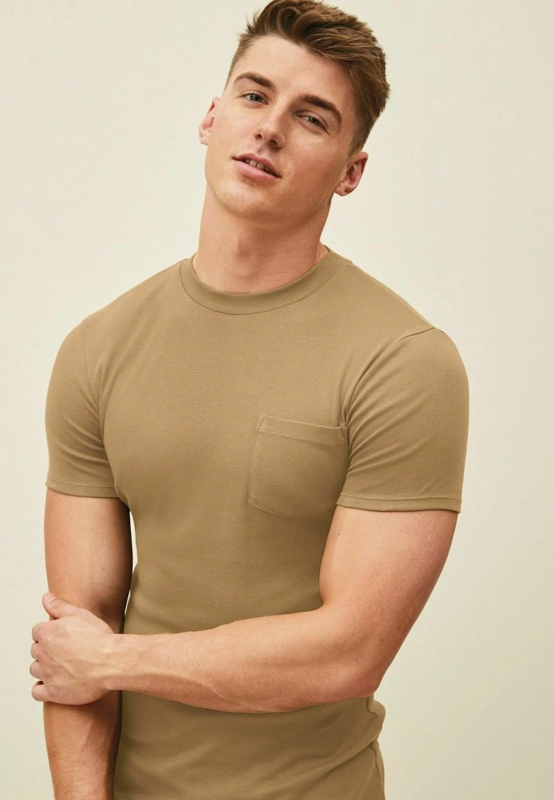 Next MUSCLE FIT - T-Shirt Basic - Tan | Herren – Bild 2
