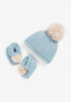 Next Kinder CHUNKY SET - Mütze - Blue