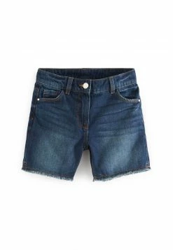 Next Kinder FRAYED HEM - Jeans Shorts - Blue