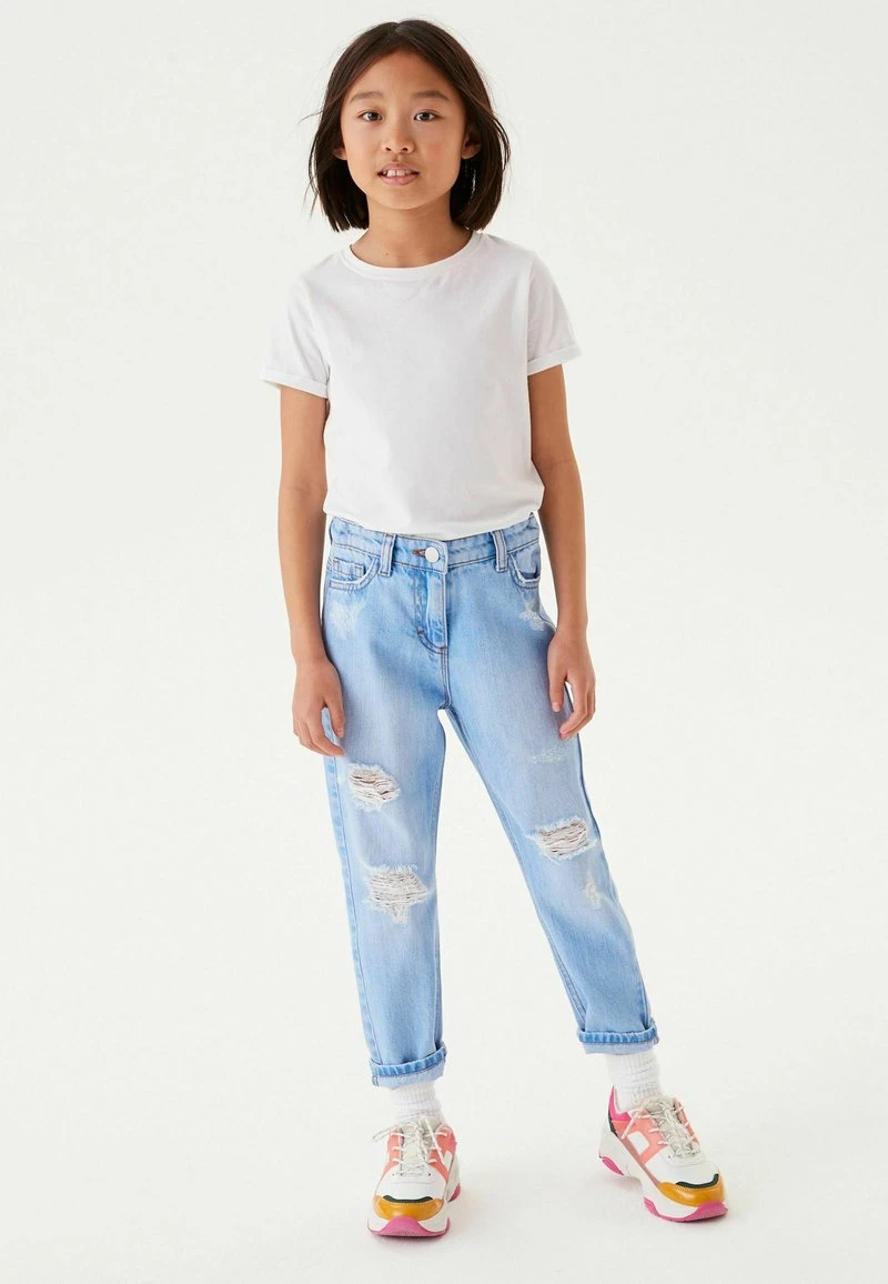 Next Kinder MOM - Jeans Straight Leg - Stone Blue Denim