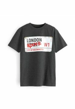 Next Kinder SHORT SLEEVE GRAPHIC - T-Shirt Print - Charcoal Grey London