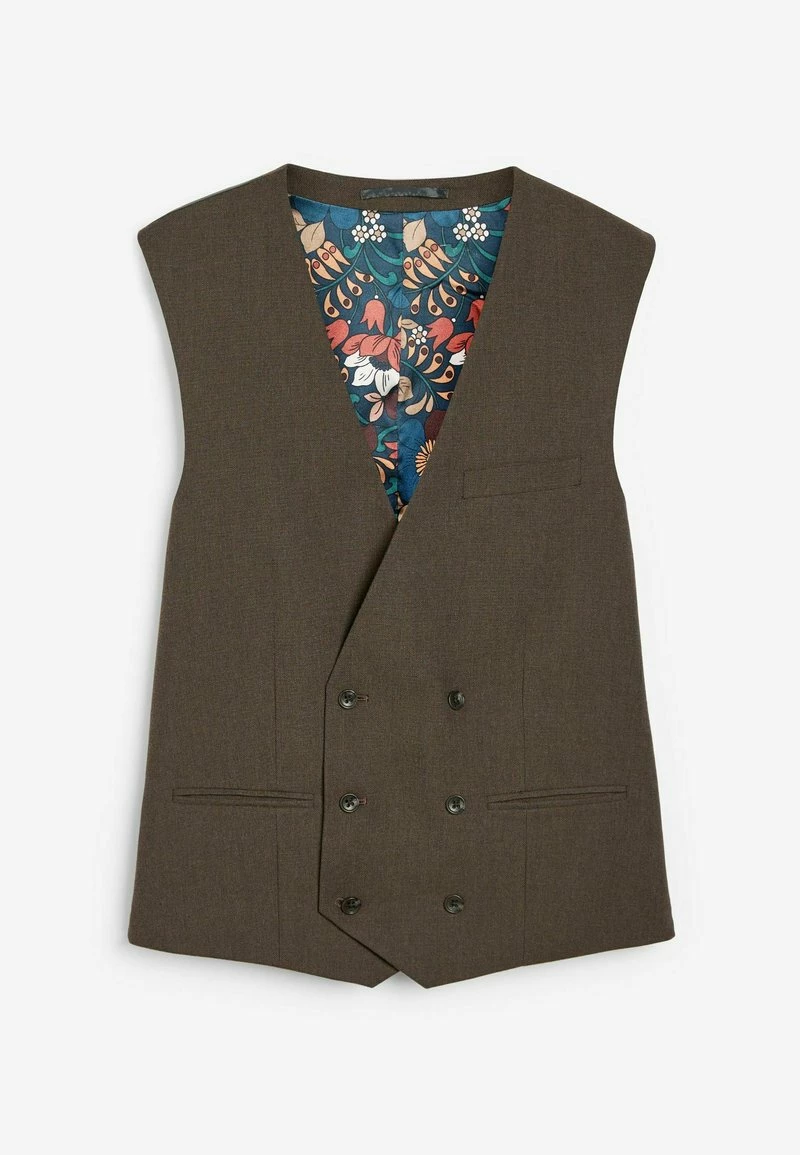 Next Herren CHECK - Weste - Grey/brown – Bild 4