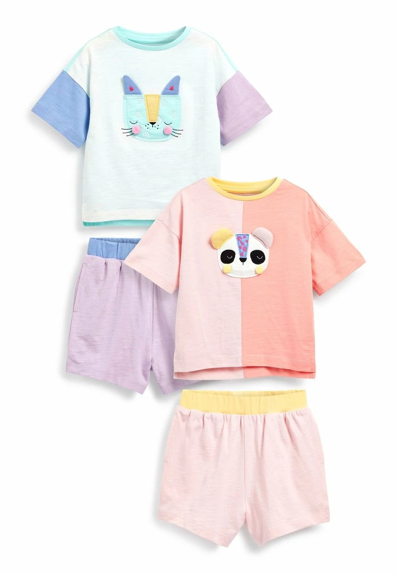 Next Kinder 2 PACK - Nachtwäsche Set - Multi Colourblock Character