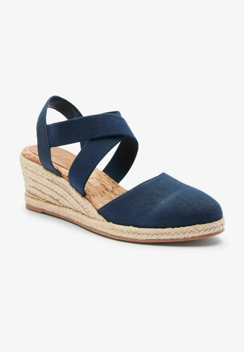 Next Damen FOREVER COMFORT ELASTIC CROSS OVER - Espadrille - Navy Blue – Bild 2