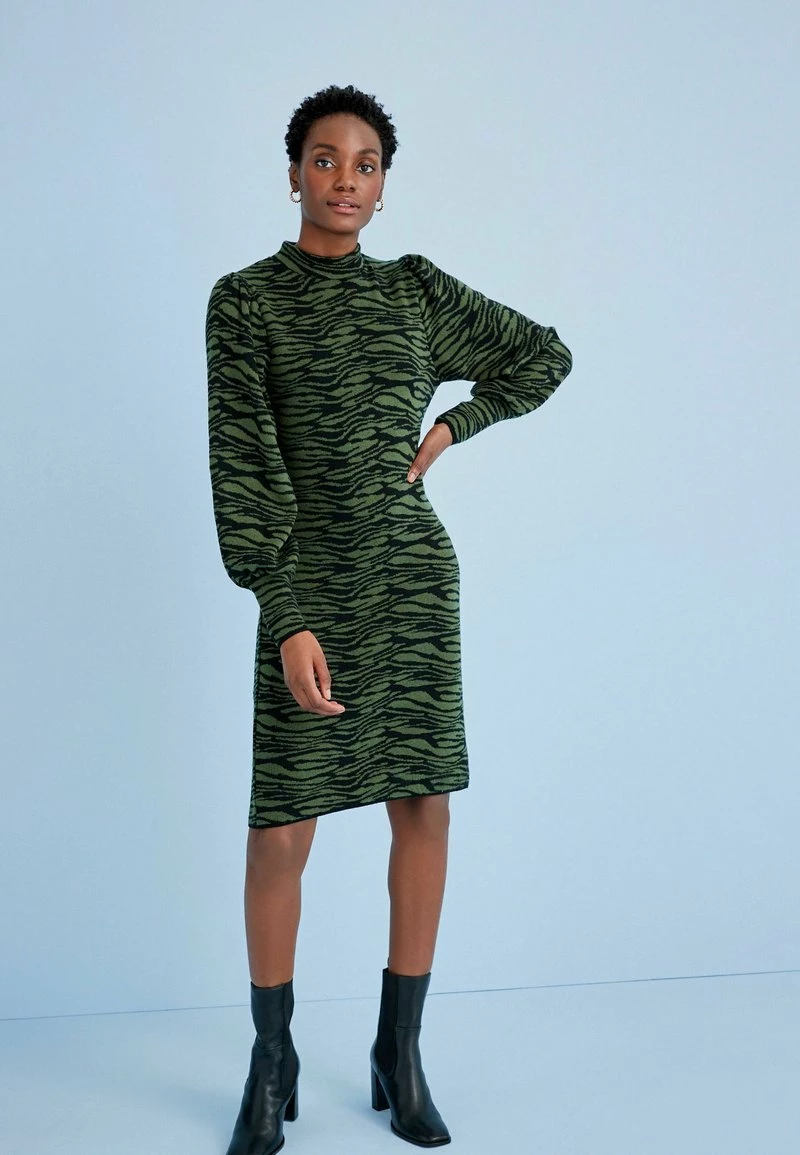 Next Damen Etuikleid - Khaki