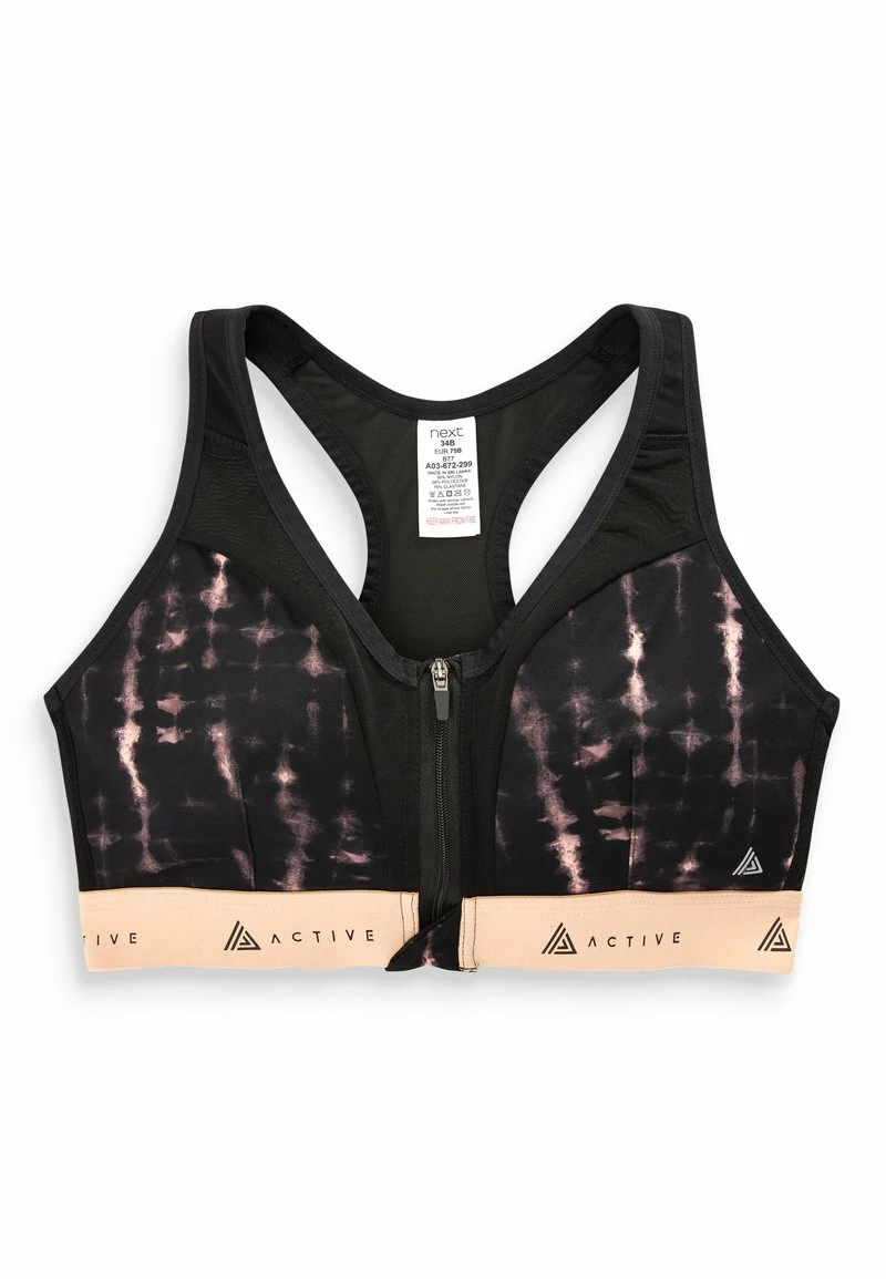 Next Damen HIGH IMPACT ZIP FRONT - Bustier - Mottled Black – Bild 4