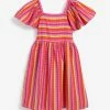 Next Kinder FRILL SLEEVE - Freizeitkleid - Multi Coloured