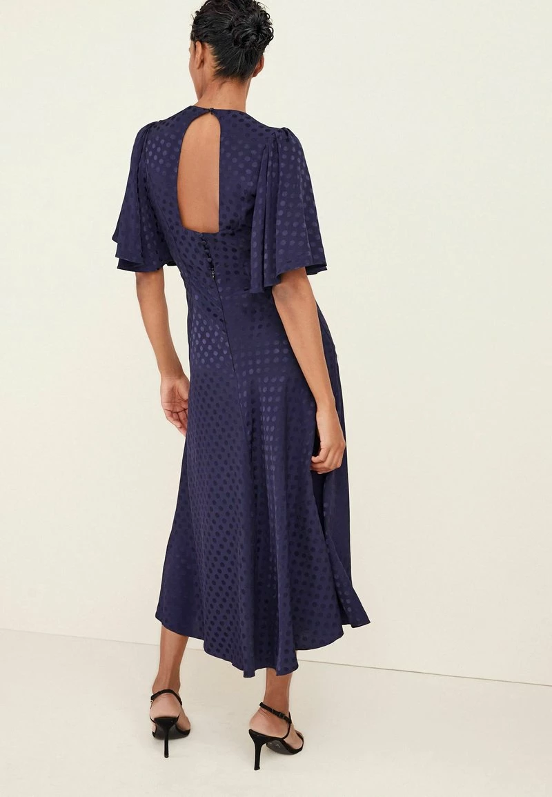 Next Damen FLUTTER SLEEVE MIDI - Freizeitkleid - Dark Blue – Bild 2