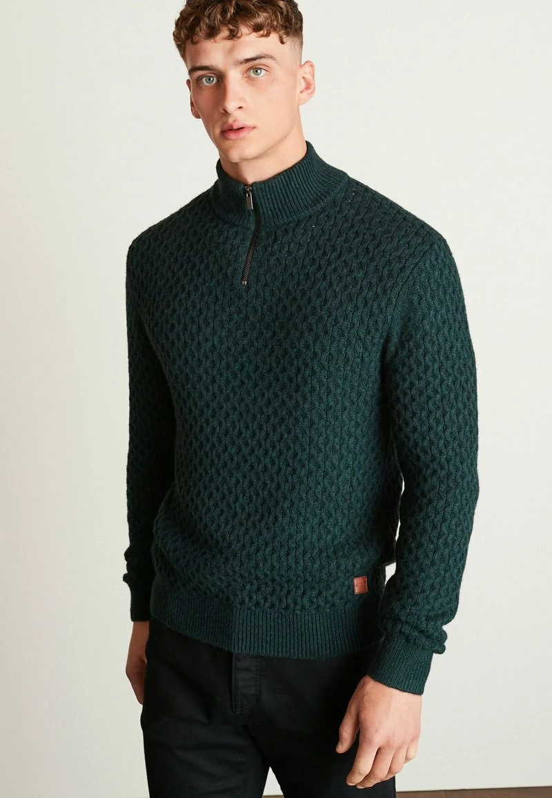 Next Herren TEXTURED - Strickpullover - Green