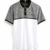 Next Herren Poloshirt - Grey White Colourblock