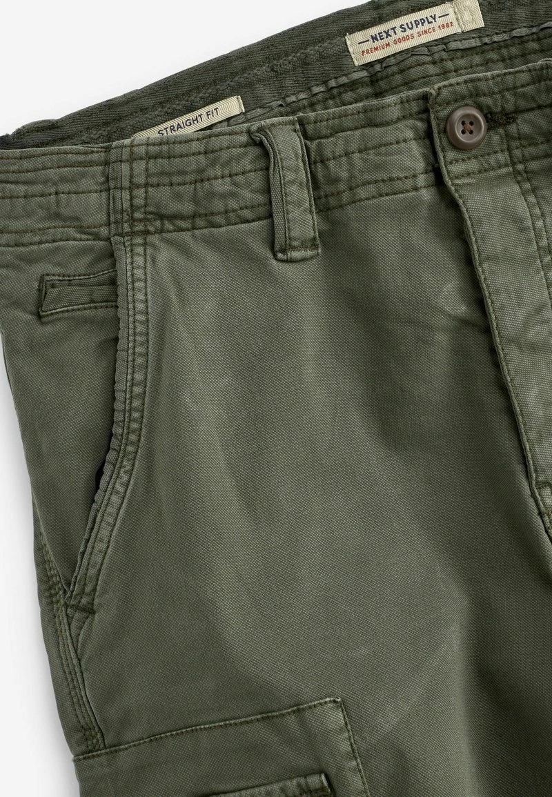 Next Herren AUTHENTIC BLEND - Cargohose - Khaki Green – Bild 4