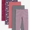 Next Kinder 5 PACK - Leggings - Hosen - Berry