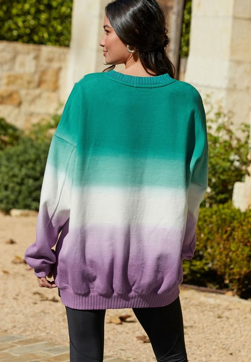 Next Damen Sweatshirt - Green Purple – Bild 3