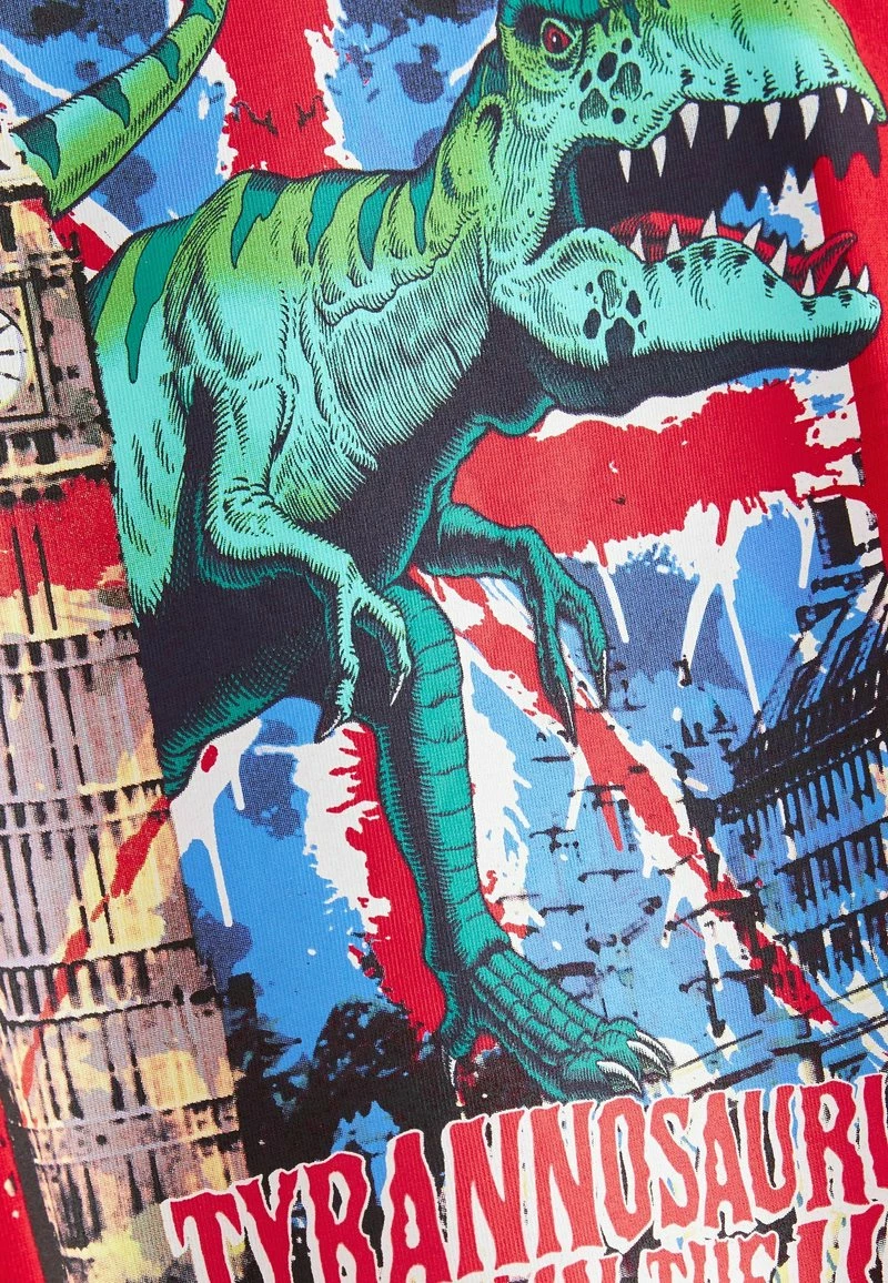 Next Kinder SHORT SLEEVE GRAPHIC - T-Shirt Print - Red Dino Flag – Bild 3