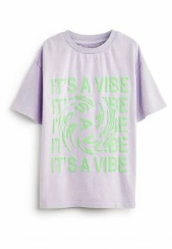 Next Kinder VIBE SLOGAN - T-Shirt Print - Purple Green