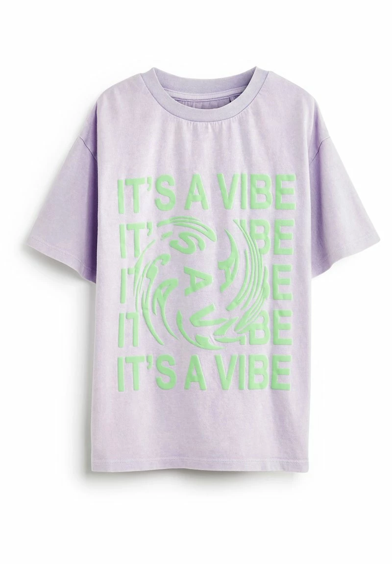 Next Kinder VIBE SLOGAN - T-Shirt Print - Purple Green