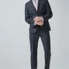 Next Herren NAVY/BLACK TAILORED FIT CHECK SUIT: JACKET - Anzugsakko - Blue