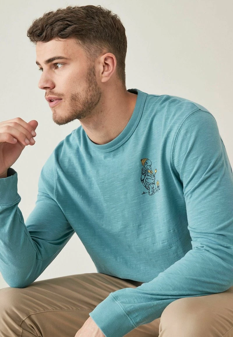 Next Herren GRAPHIC - T-Shirt Print - Blue Organic Cotton – Bild 6