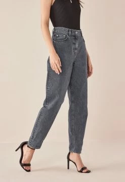 Next Damen Jeans Tapered Fit - Grey