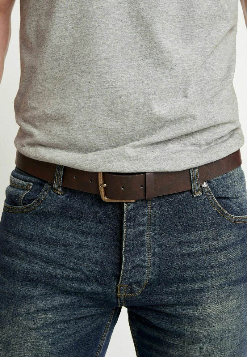 Next Herren BELTED WITH STRETCH - Jeans Straight Leg - Dark Green – Bild 3