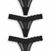 Next Damen 3 PACK - String - Black