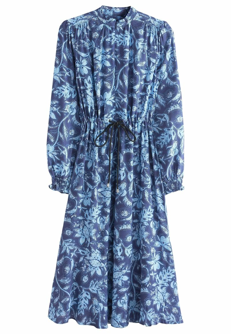 Next LONG SLEEVE - Freizeitkleid - Blue Floral Print | Damen