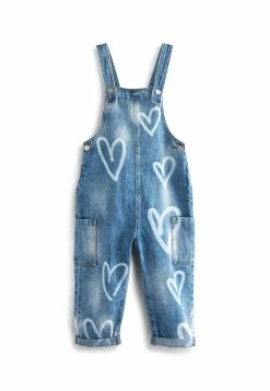 Next Kinder HEART - Latzhose - Blue Denim