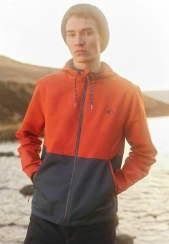 Next Herren SHOWER RESISTANT - Outdoorjacke - Orange Navy Blue