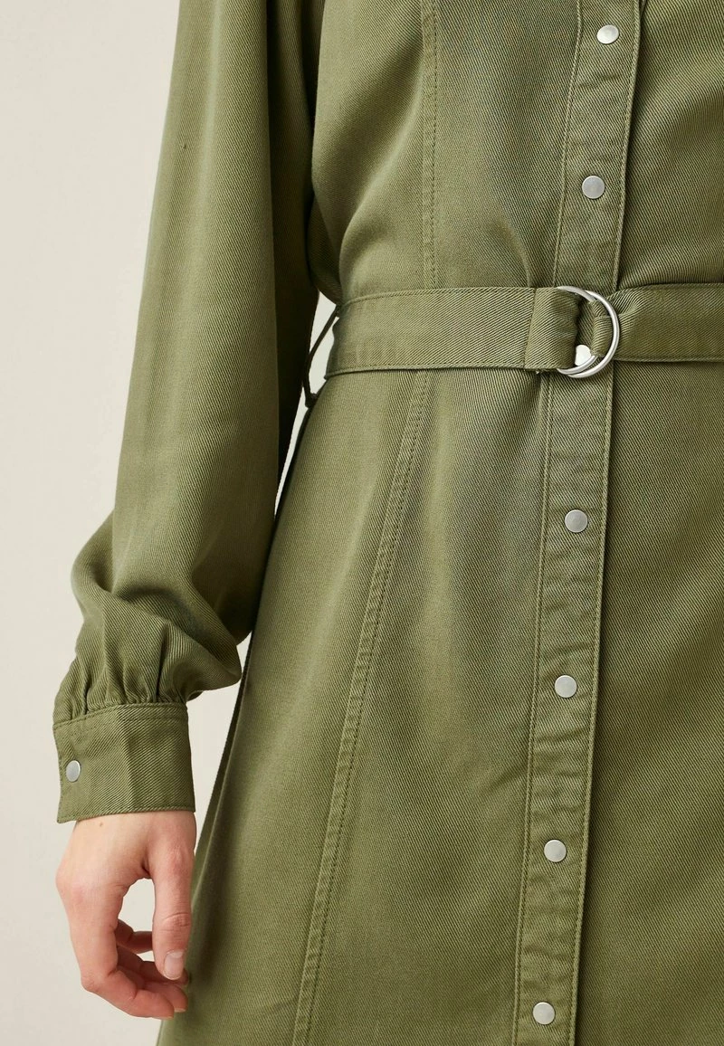 Next Damen LONG SLEEVE - Jeanskleid - Khaki Green Fuller Bust – Bild 5