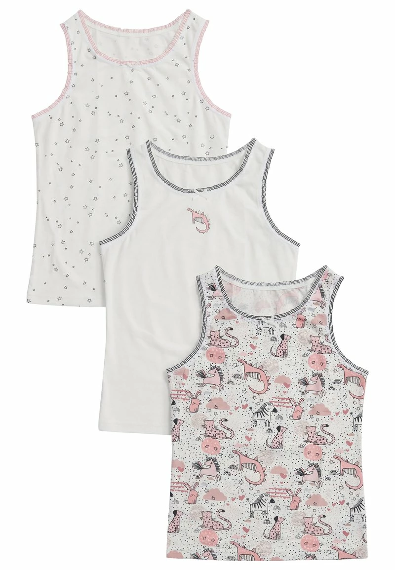 Next 3 PACK CHARACTER PRINT VESTS - Top - Pink | Kinder