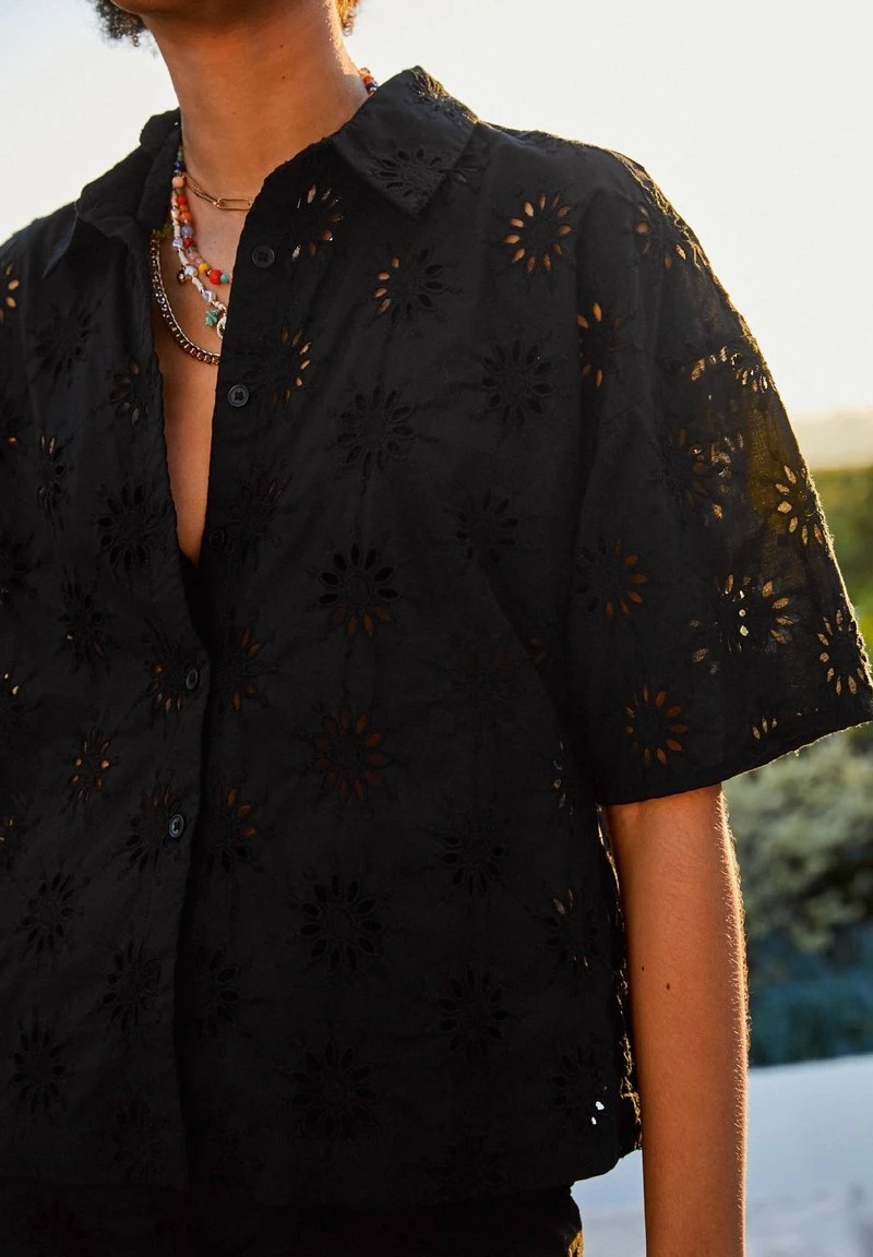 Next Damen SHORT SLEEVE - Hemdbluse - Black – Bild 5