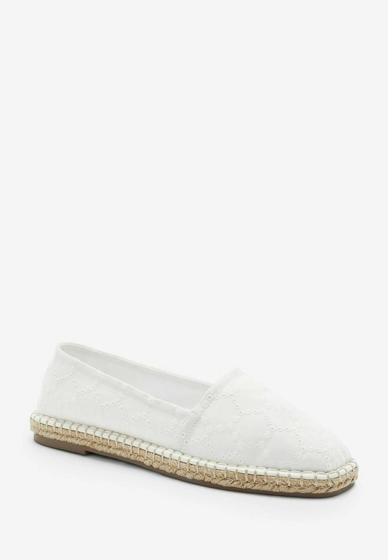 Next Damen FOREVER COMFORT SQUARE TOE - Espadrille - White Broderie – Bild 2