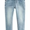 Next Kinder Jeans Relaxed Fit - Rib Waist Light Blue