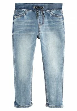 Next Kinder Jeans Relaxed Fit - Rib Waist Light Blue