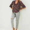 Next Damen SAVANNAH MILLER LONG SLEEVE - Bluse - Berry Red Floral